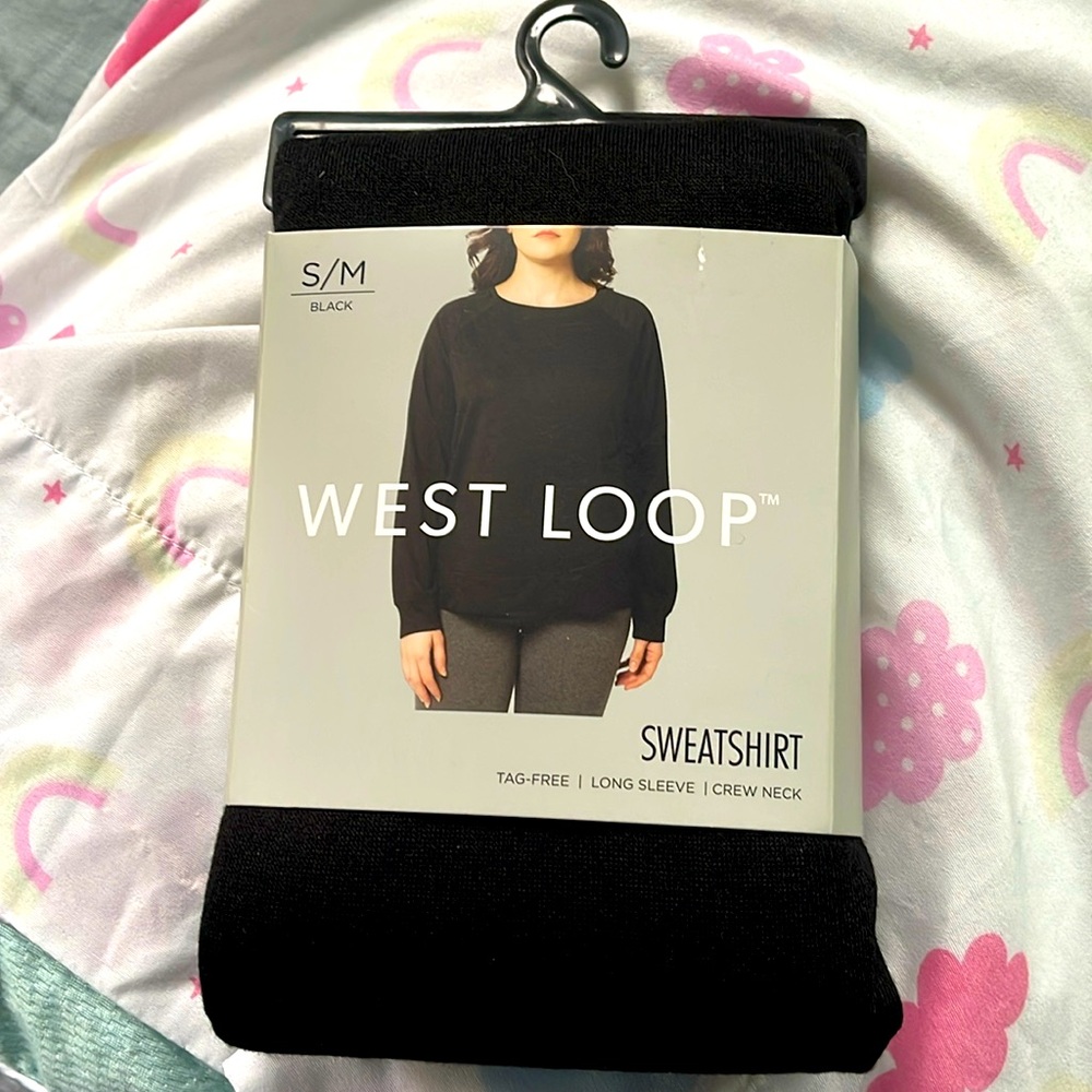Brand new tag free, long sleeve crewneck sweatshirt from Westloop